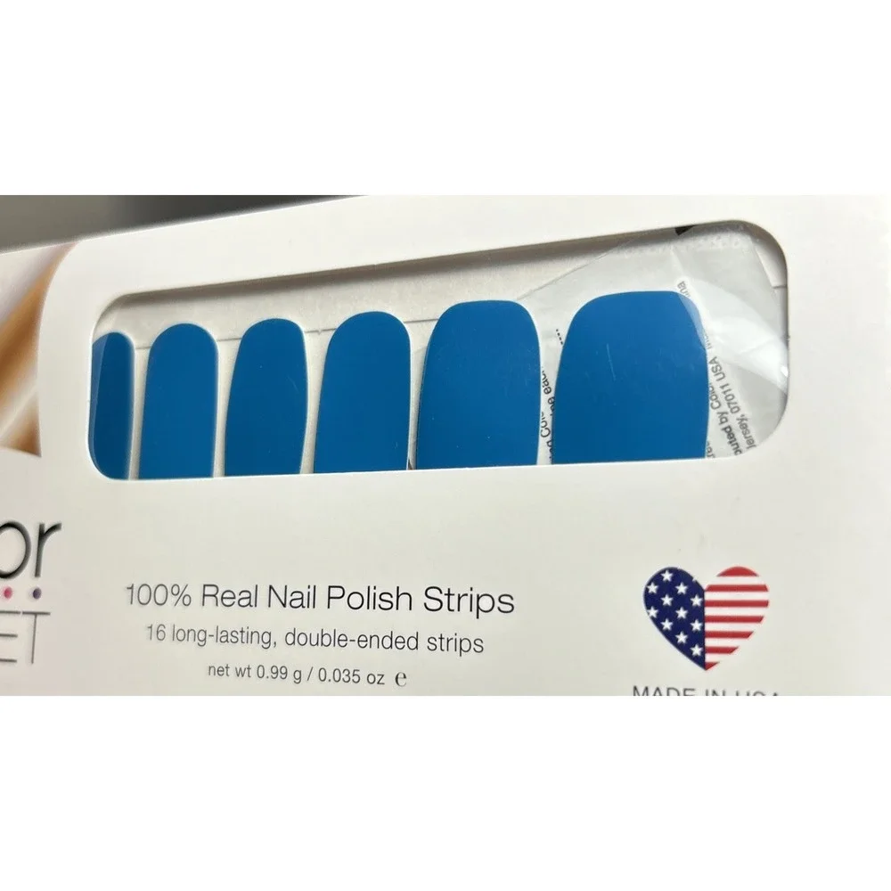 Color Street Nail Polish Strips Maui Mystic Teal Blue Retired HTF Rare